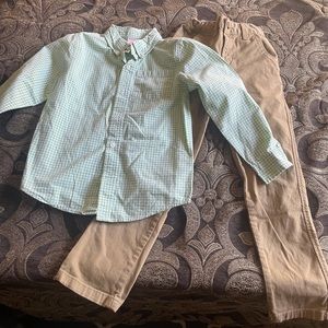Boys dress shirt & pants outfit Gymboree